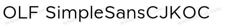 OLF SimpleSansCJKOC字体转换